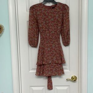 Forever 21, size S, pinkish long sleeve dress with tie in the back